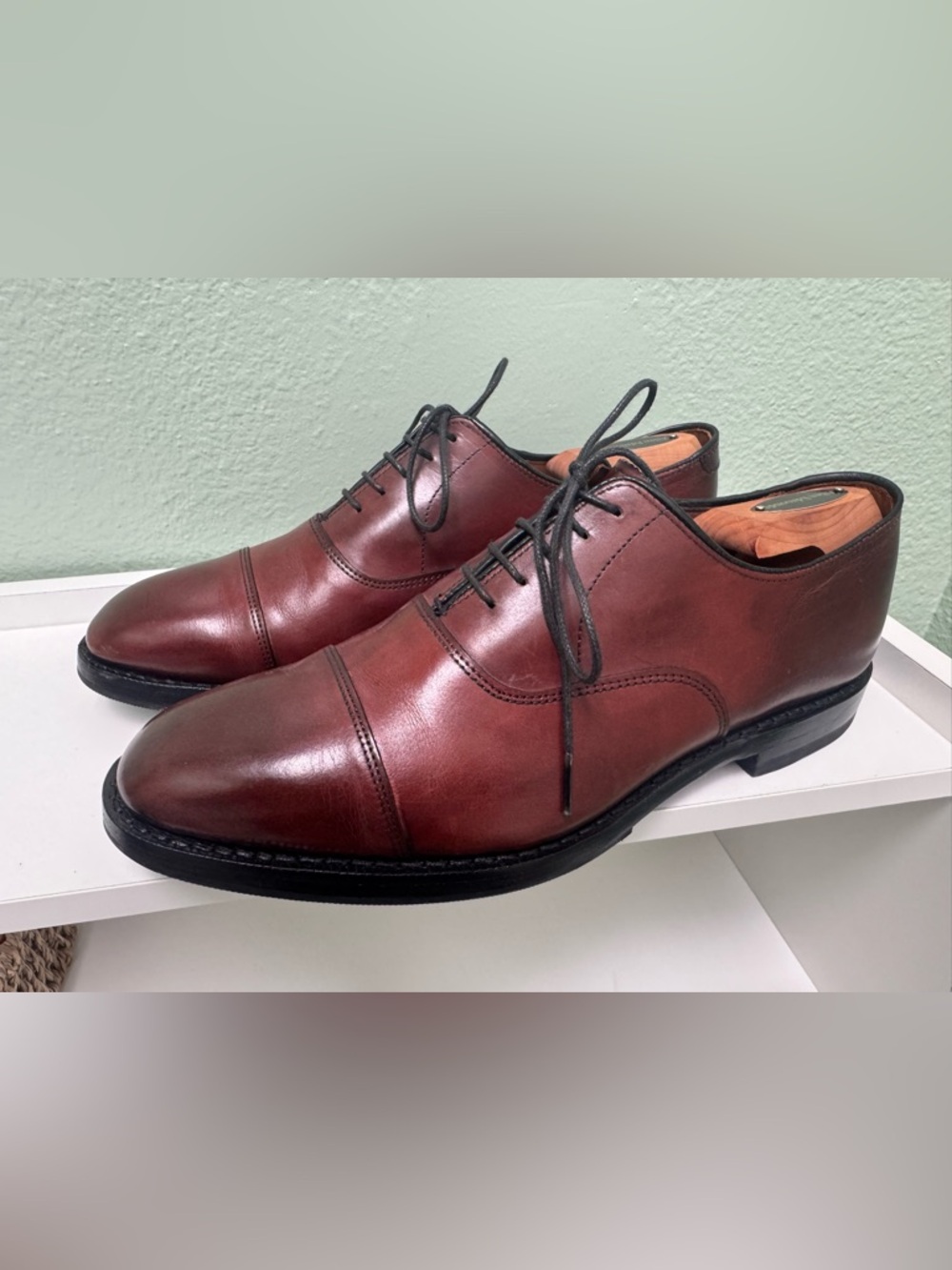 Allen Edmonds Cap-Toe Dress Shoes – Size 9D Oxford Red